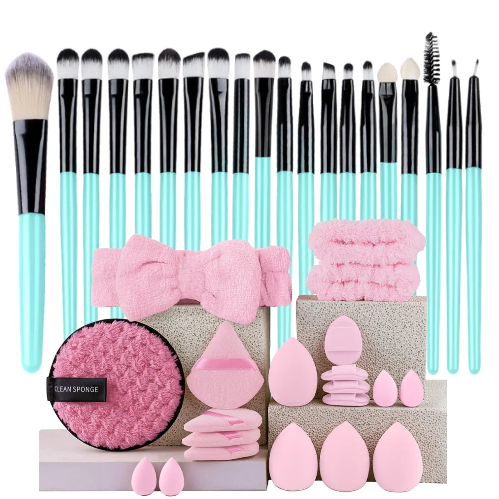 Veloura Pro Makeup Brush Set – Face & Eye Essentials