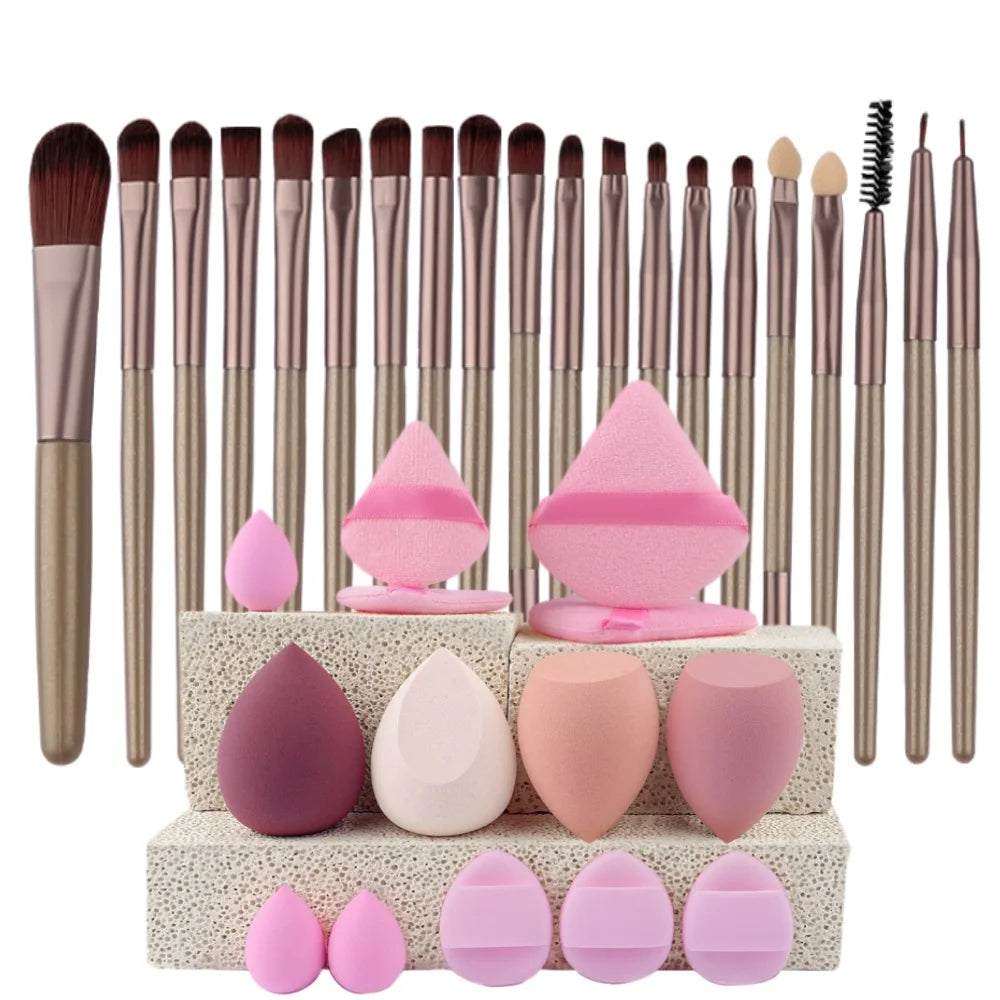 Veloura Pro Makeup Brush Set – Face & Eye Essentials