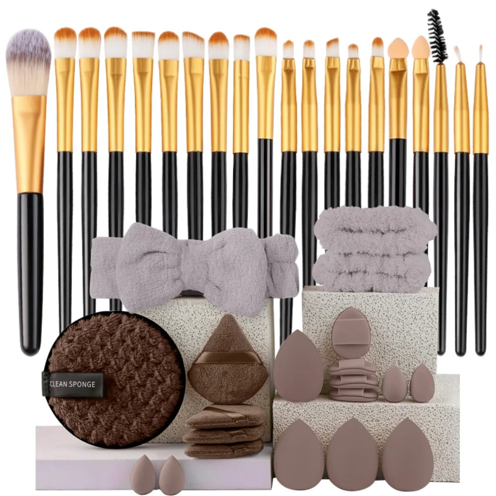 Veloura Pro Makeup Brush Set – Face & Eye Essentials