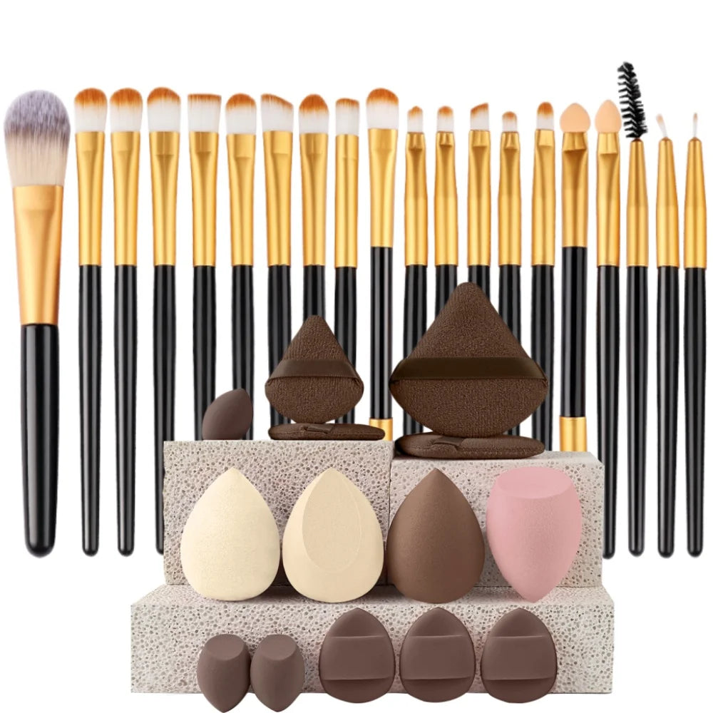 Veloura Pro Makeup Brush Set – Face & Eye Essentials