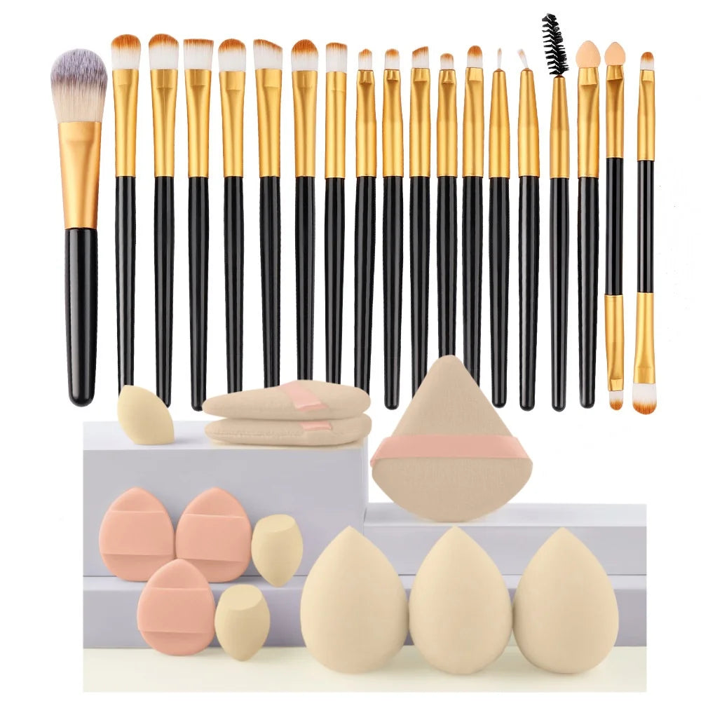 Veloura Pro Makeup Brush Set – Face & Eye Essentials
