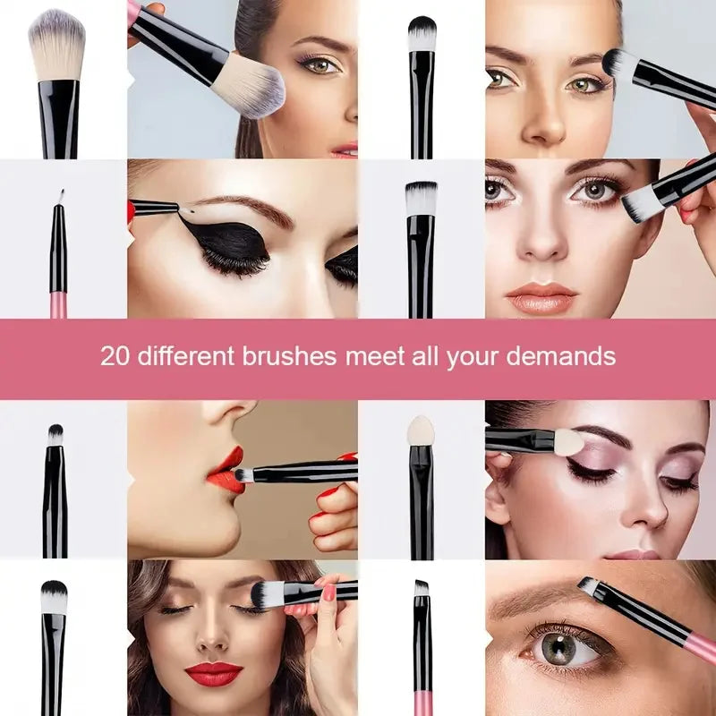 Veloura Pro Makeup Brush Set – Face & Eye Essentials