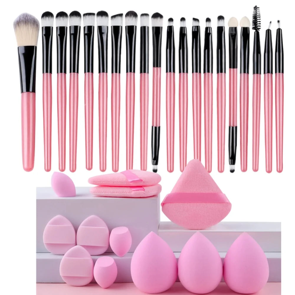 Veloura Pro Makeup Brush Set – Face & Eye Essentials