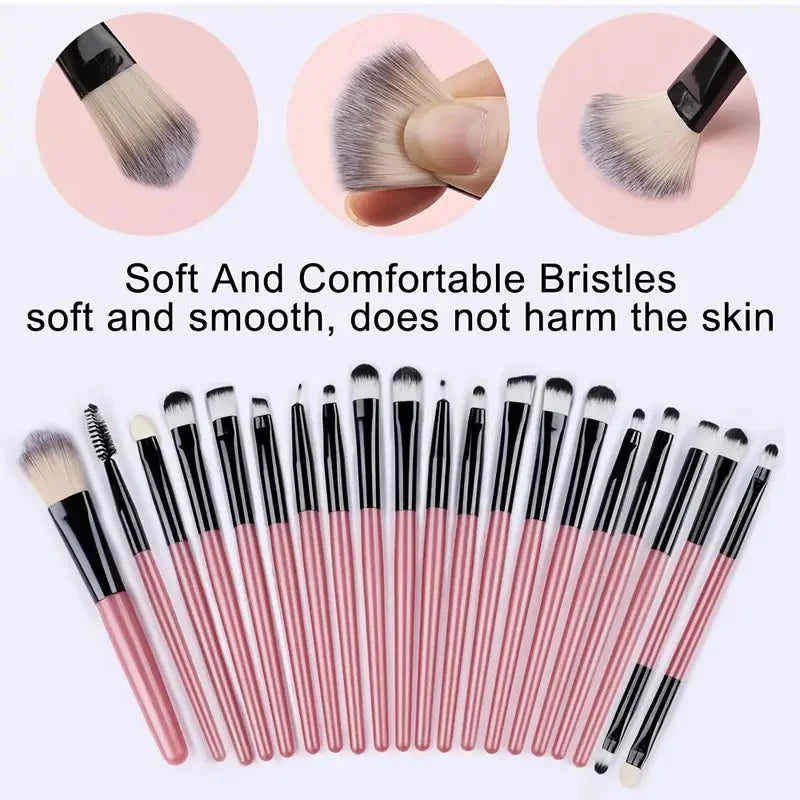 Veloura Pro Makeup Brush Set – Face & Eye Essentials