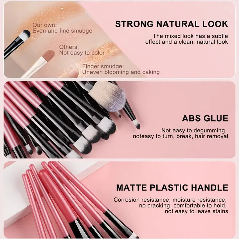 Veloura Pro Makeup Brush Set – Face & Eye Essentials